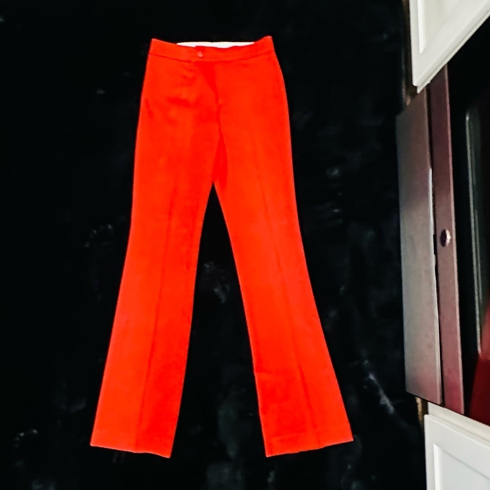 CENTRE VILLE Paris Red Flare Pants.